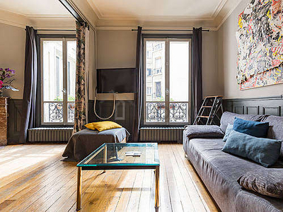 Appartement 1 chambre meublé avec ascenseur, cheminée et conciergeOpéra – Grands Magasins (Paris 9°)