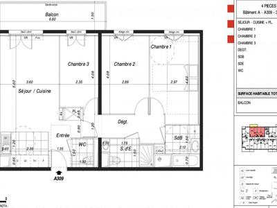 Vente appartement 4 pièces 78 m²