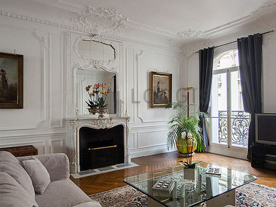 Appartement 4 chambres meublé avec piano, ascenseur et cheminéeVictor Hugo (Paris 16°)