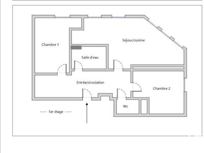 Appartement 3 pièces de 62 m² à Ivry-sur-Seine (94200)