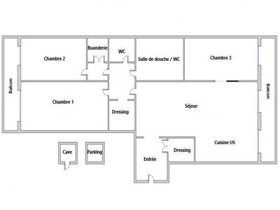 Appartement 4 pièces 104 m²