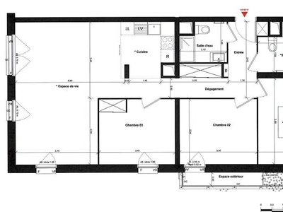 Vente appartement 4 pièces 84 m²