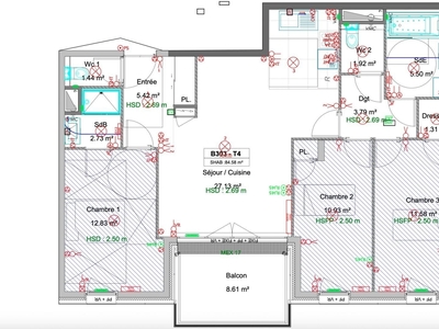 Appartement 4 pièces de 84 m² à Caen (14000)