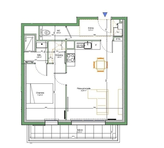 Appartement 2 pièces de 45 m² à Noisy-le-Grand (93160)
