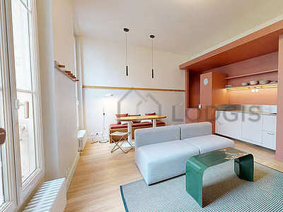 Appartement 2 chambres meublé avec terrasse et ascenseur(Paris 9°)
