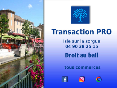 Fonds de commerce T4 L'Isle-sur-la-Sorgue