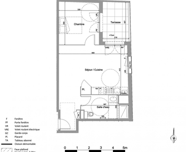 Appartement 2 pièces de 47 m² à Jassans-Riottier (01480)