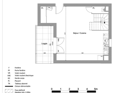 Appartement 4 pièces de 74 m² à Jassans-Riottier (01480)