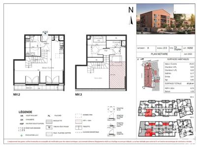 Duplex 3 pièces de 57 m² à Garéoult (83136)