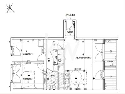 Vente appartement 3 pièces 66.25 m²