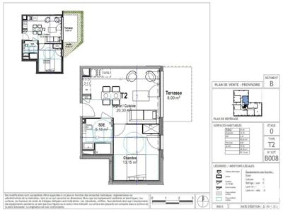 Appartement 2 pièces de 38 m² à Antibes (06160)