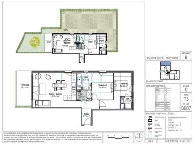 Appartement 3 pièces de 68 m² à Antibes (06160)