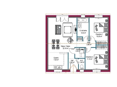 Vente maison 3 pièces 64 m² Saubusse (40180)