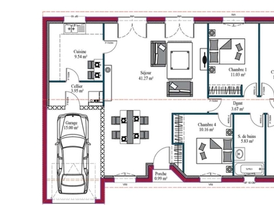 Vente maison 4 pièces 84 m² Biscarrosse (40600)