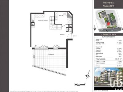 Vente appartement 4 pièces 108 m²
