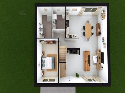 Maison à Ailly , 221000€ , 90 m² , 6 pièces - Programme immobilier neuf - MAISONS HEXAGONE LES ANDELYS - 136