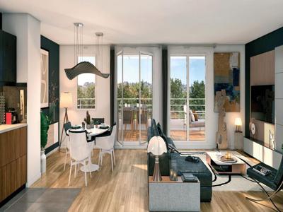 Appartement de luxe de 59 m2 en vente Belleville, Père-Lachaise, Ménilmontant, Paris, Île-de-France