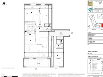 Appartement 4 pièces de 84 m² à Antony (92160)