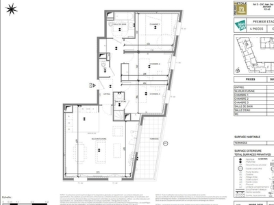 Appartement 4 pièces de 86 m² à Antony (92160)