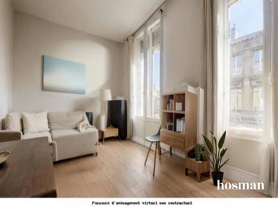 Appartement de 39 m2 avec balcon, bel immeuble en pierre, proche Université de Bordeaux - Tram B, Victoire - Cours Aristide Briand 33000 Bordeaux