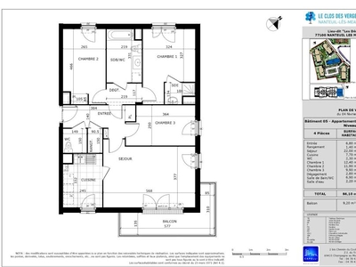 Location appartement 4 pièces 86 m²