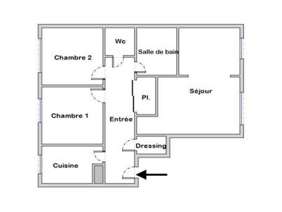 Vente appartement 4 pièces 64 m²