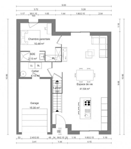 Vente maison neuve 3 pièces 90 m²