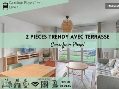 2 pièces Trendy avec Terrasse