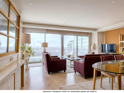 Puteaux Centre - appartement avec vue panoramique sur la Tour Eiffel, 3 ou 4 chambres, balcon