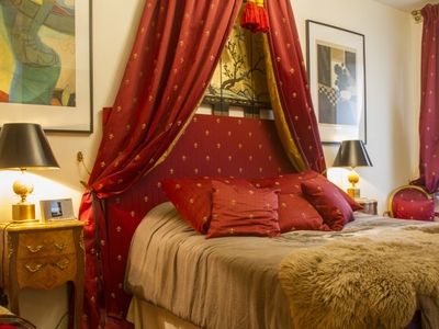 Chambre décorée dans un appartement de 2 chambres à Saint-Denis, Paris