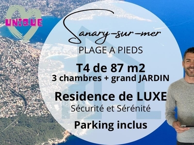 Appartement 4 pièces de 87 m² à Sanary-sur-Mer (83110)