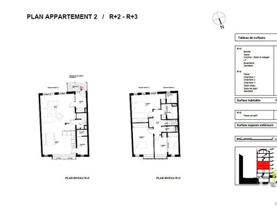 Duplex 4 pièces de 108 m² à Paris (75014)
