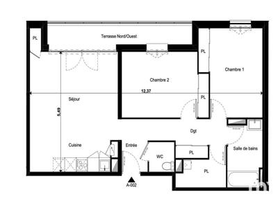 Vente appartement 3 pièces 73 m²