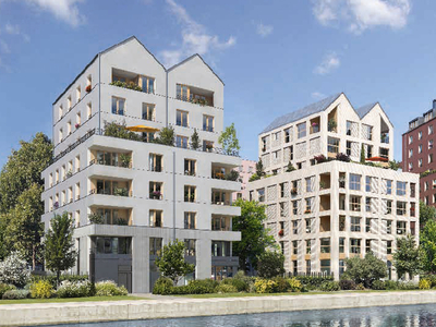 Bobigny, Ecocité d'Ourcq, nouvel appartement T4 a vendre au bord du canal aux portes de Paris