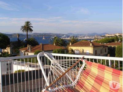 St Tropez Appt 6 pers-piscine- terrasse-garage-vue mer-plage