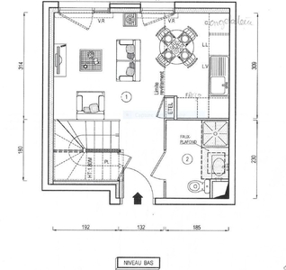 Appartement 2 pièces de 40 m² à Évry (91000)