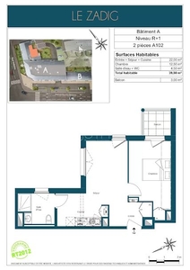 Location appartement 2 pièces 39 m²