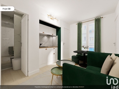 Appartement 2 pièces de 25 m² à Paris (75020)