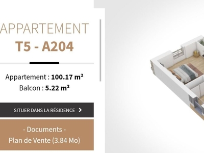Appartement 5 pièces de 100 m² à Le Chesnay (78150)