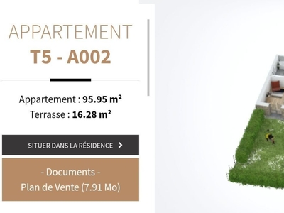 Appartement 5 pièces de 96 m² à Le Chesnay (78150)