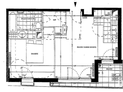 Appartement 2 pièces de 43 m² à Issy-les-Moulineaux (92130)