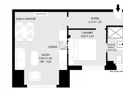 Vente appartement 2 pièces 35 m²