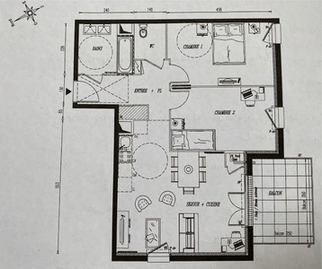 Vente appartement 3 pièces 64 m²