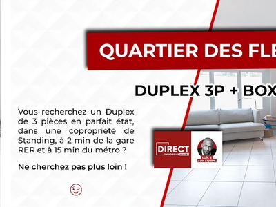 Vente duplex 3 pièces 56.62 m²