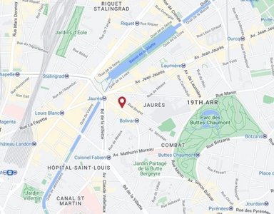 Location pure Top Emplacement avenue Secrétan 75019 Paris .