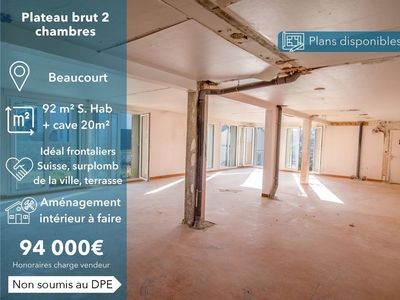 Appartement 3 pièces de 90 m² à Beaucourt (90500)