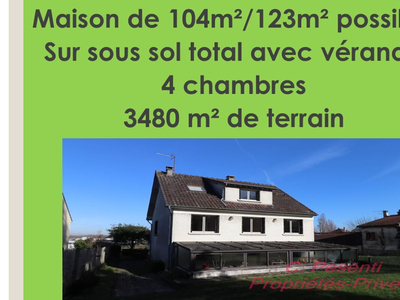 Vente maison 6 pièces 104 m² Saint-Thibault-des-Vignes (77400)