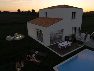Vente maison à construire 4 pièces 90 m² Thézan-Lès-Béziers (34490)