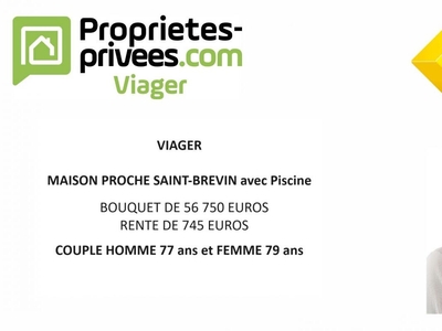 Vente maison en viager 4 pièces 112 m² Saint-Brevin-les-Pins (44250)