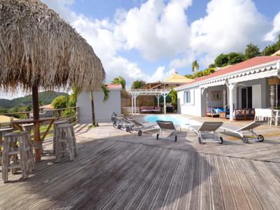 Villa Cocoon et son bungalow classés 4 étoiles avec piscine et une vue exceptionnelle sur la côte Caraibes